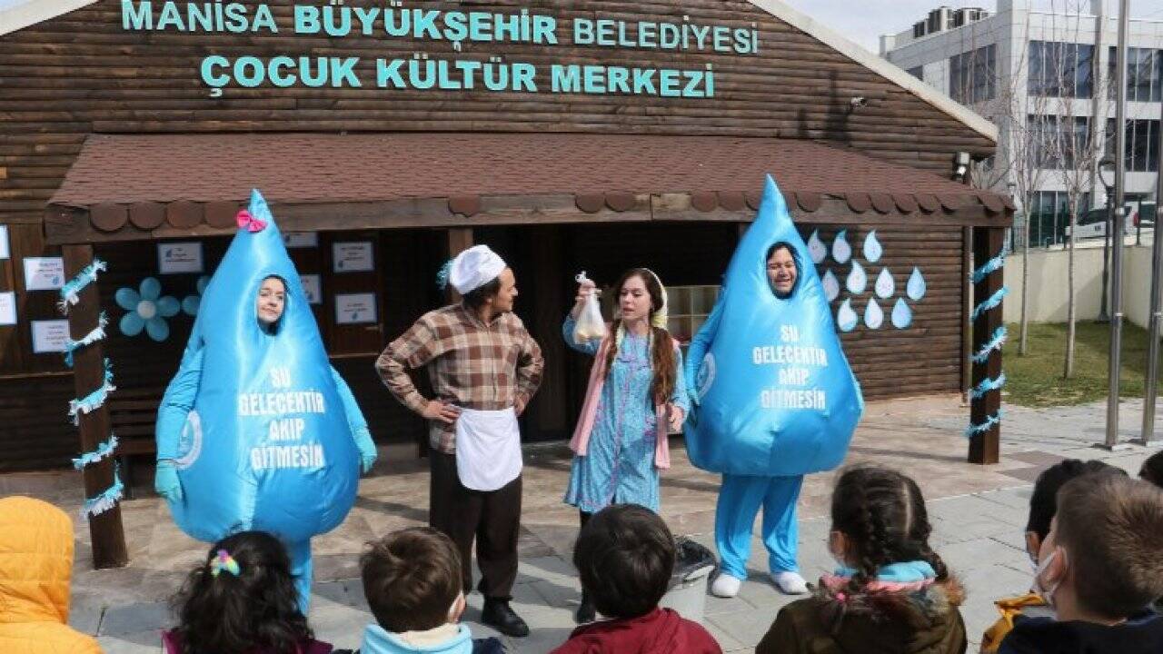 Çocuklar su tasarrufunun önemini tiyatro ile öğrendiler