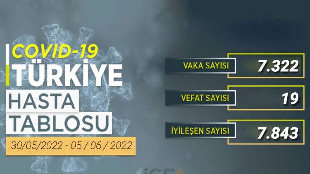 Haftalık COVID-19 tablosu açıklandı