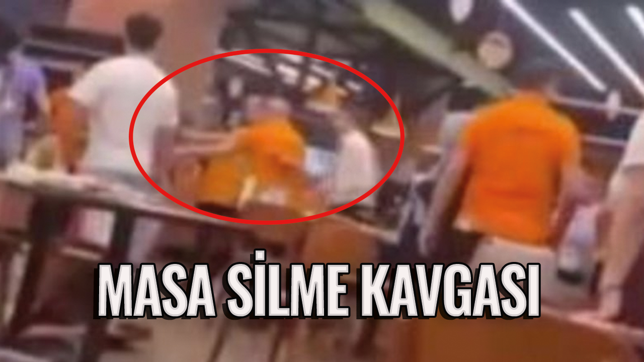 Ortalık savaş alanına döndü! Masa silme kavgası
