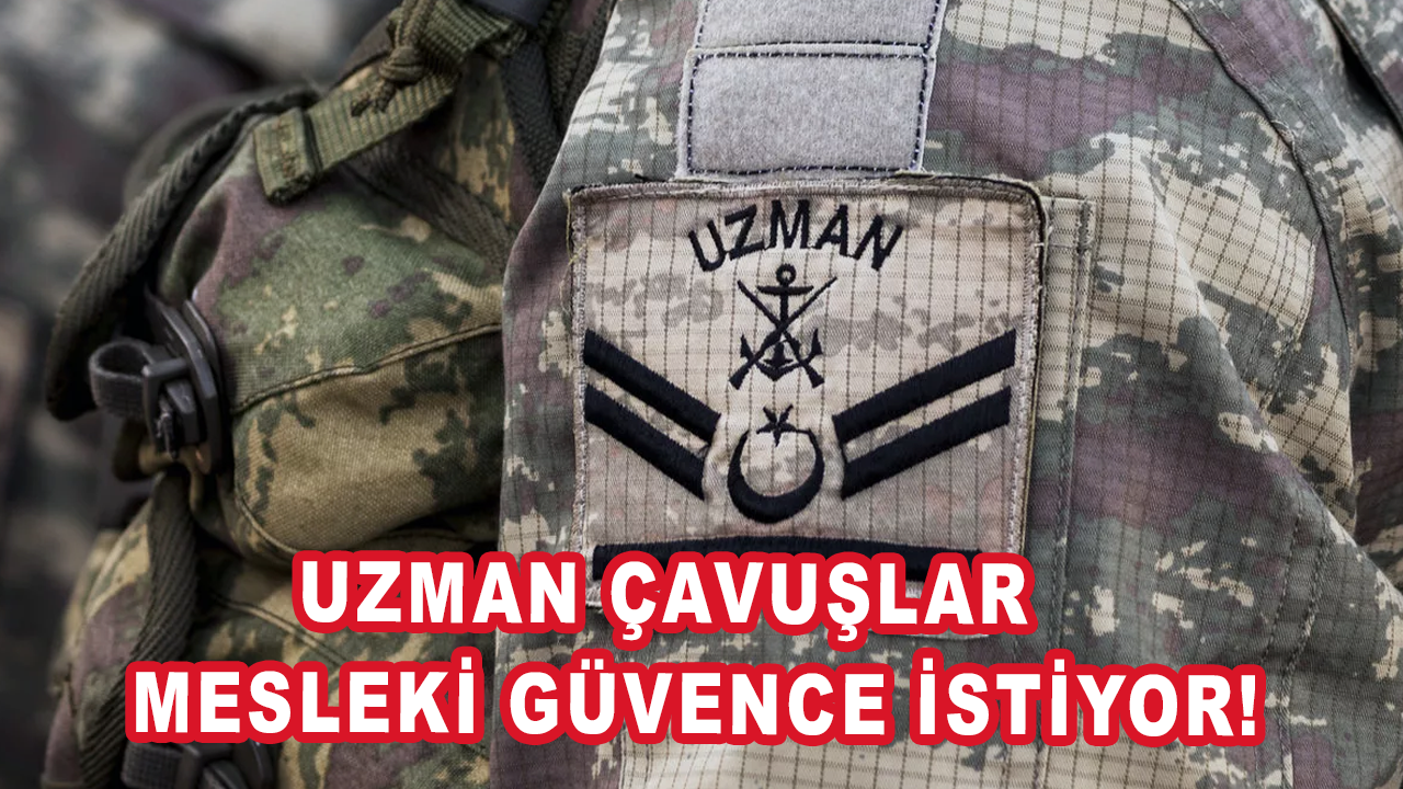 Uzman çavuşlar mesleki güvence istiyor!