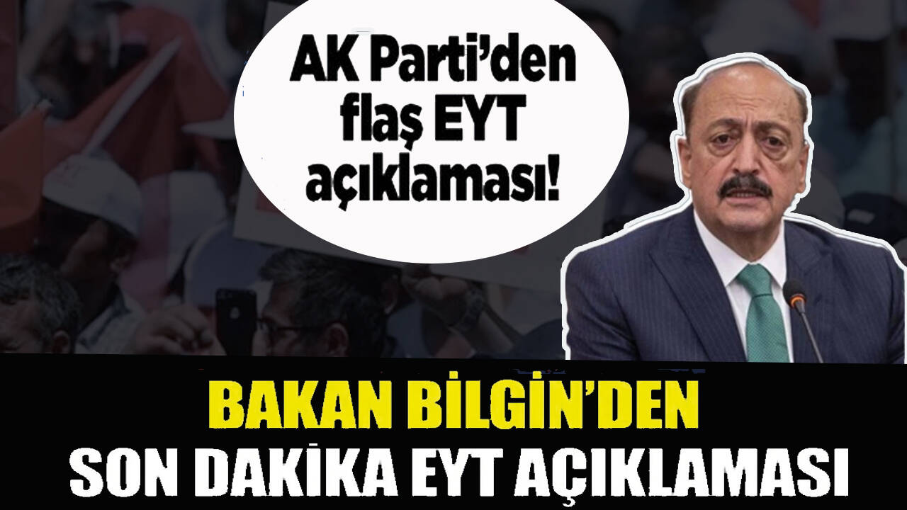 Son dakika!  Vedat Bilgin duyurdu: EYT'de yaş sınırı olacak mı?