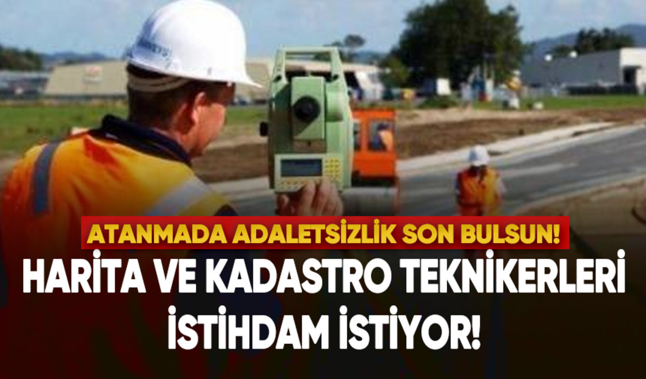 Harita ve Kadastro Teknikerleri İstihdam İstiyor!