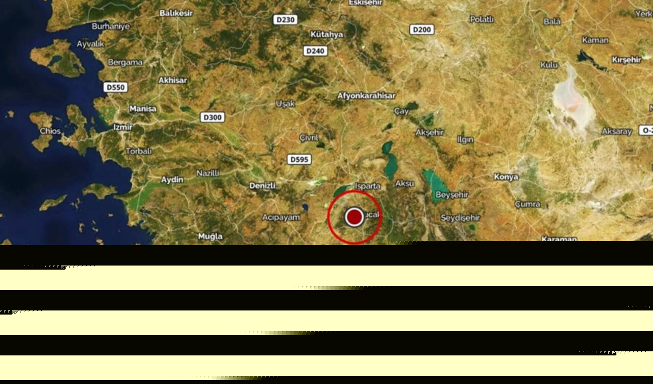 Burdur'da deprem oldu!