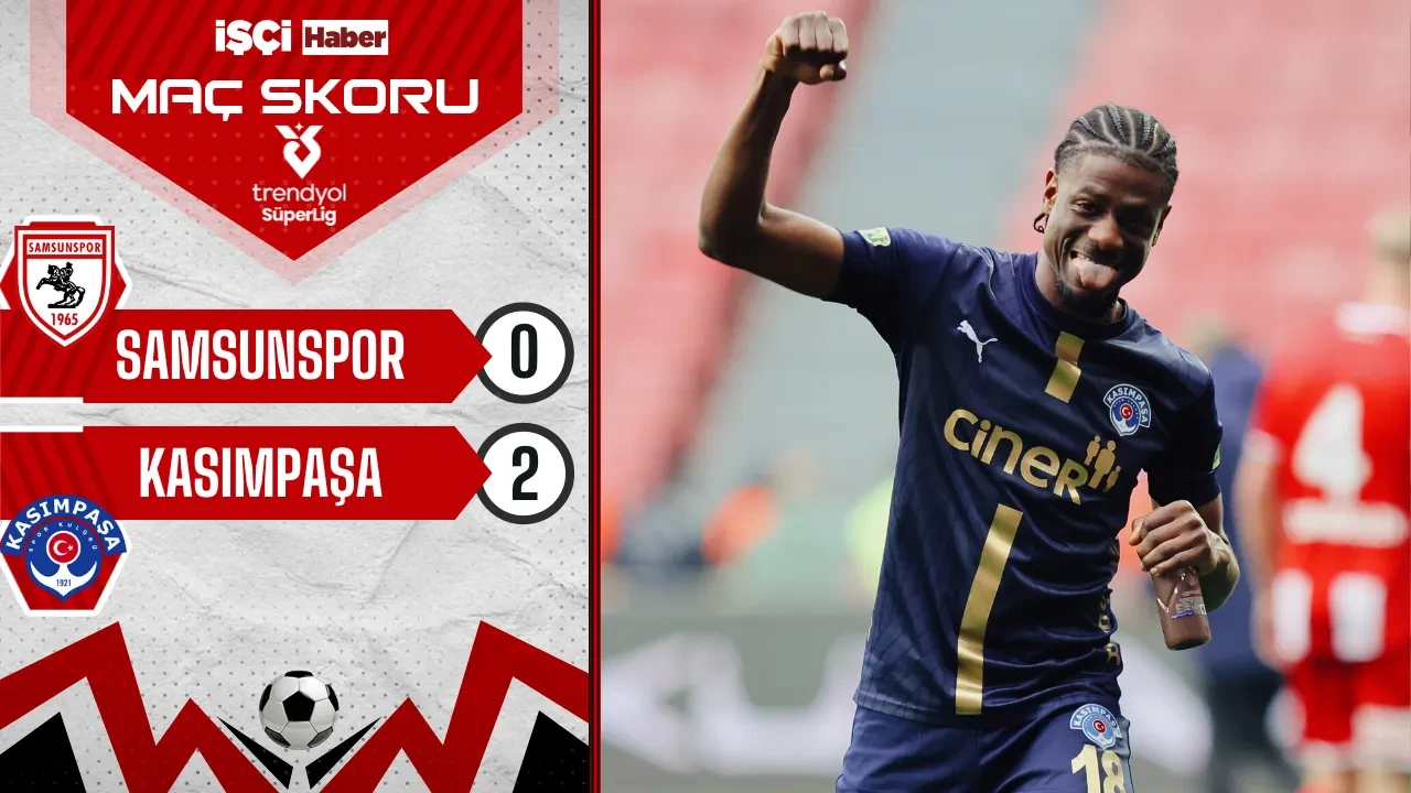 Kasımpaşa, Samsunspor deplasmanında 2-0 kazandı