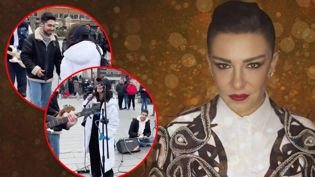 Fatma Turgut'tan sokak müzisyenlerine şaşırtan sürpriz! Kendi şarkısını duyunca eşlik etti