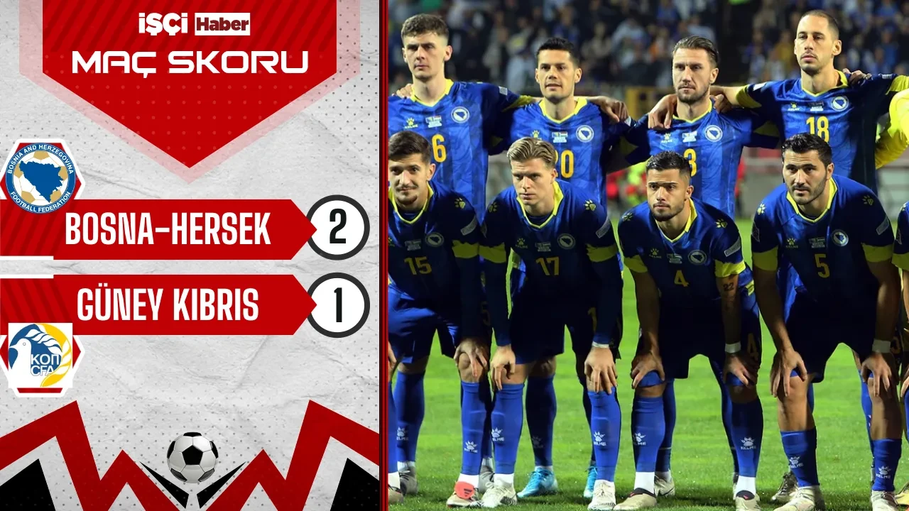 Bosna-Hersek, Güney Kıbrıs'ı 2-1 mağlup etti! Edin Dzeko forma giyemedi