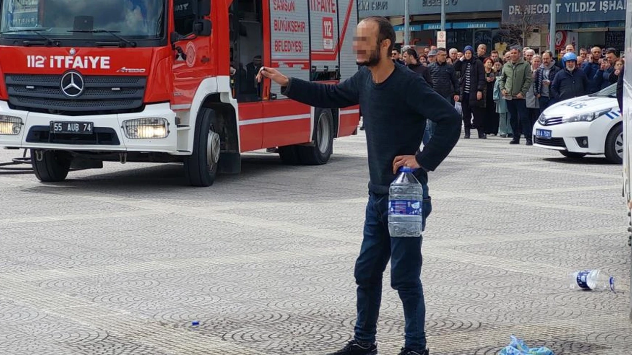 Samsun'da trajik olay: Yol yapılmadığı için kendini yakmaya çalıştı