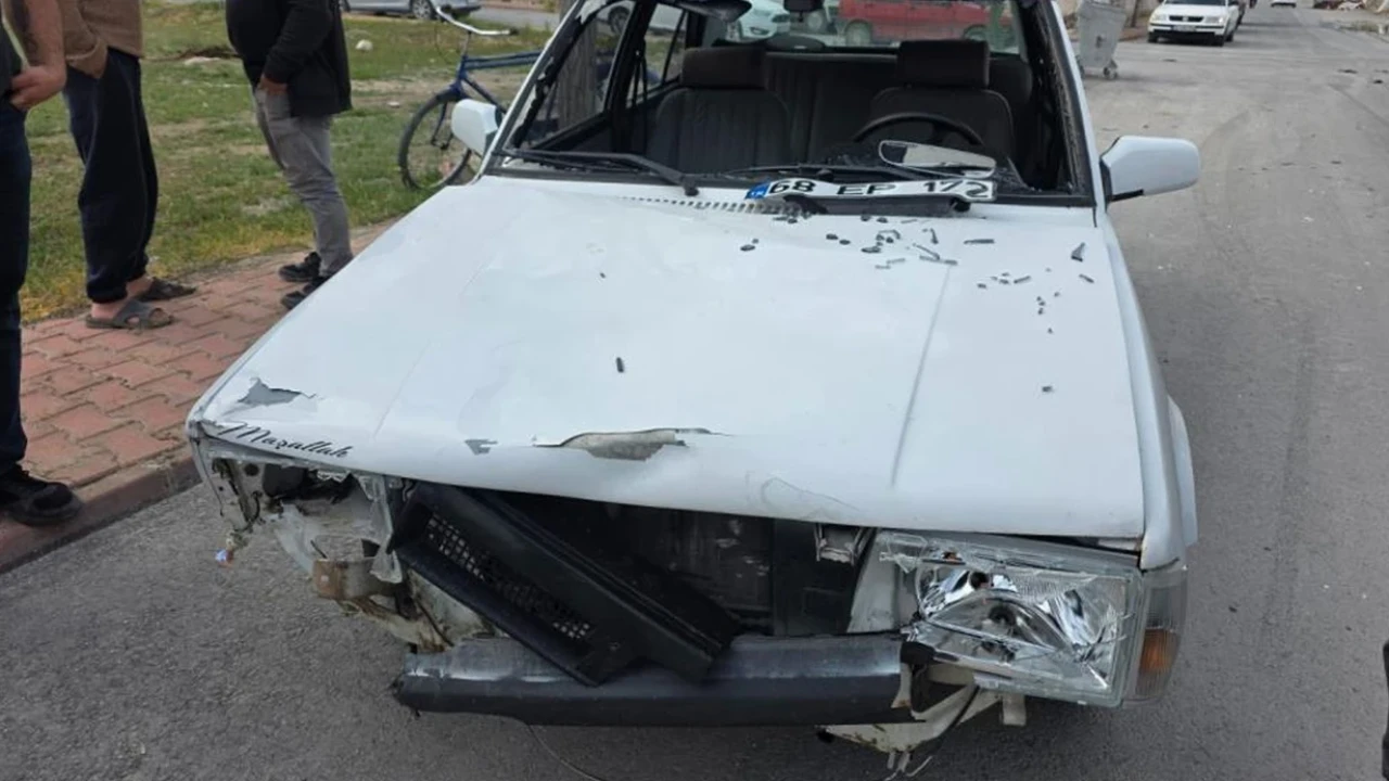 Aksaray'da korkunç kaza: Motosiklet sürücüsünün gözü yerinden çıktı!