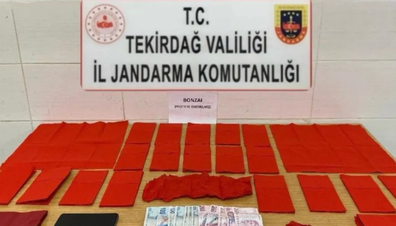 Tekirdağ’da şok olay! Peçeteye emdirilmiş 2 kilogram uyuşturucu ele geçirildi