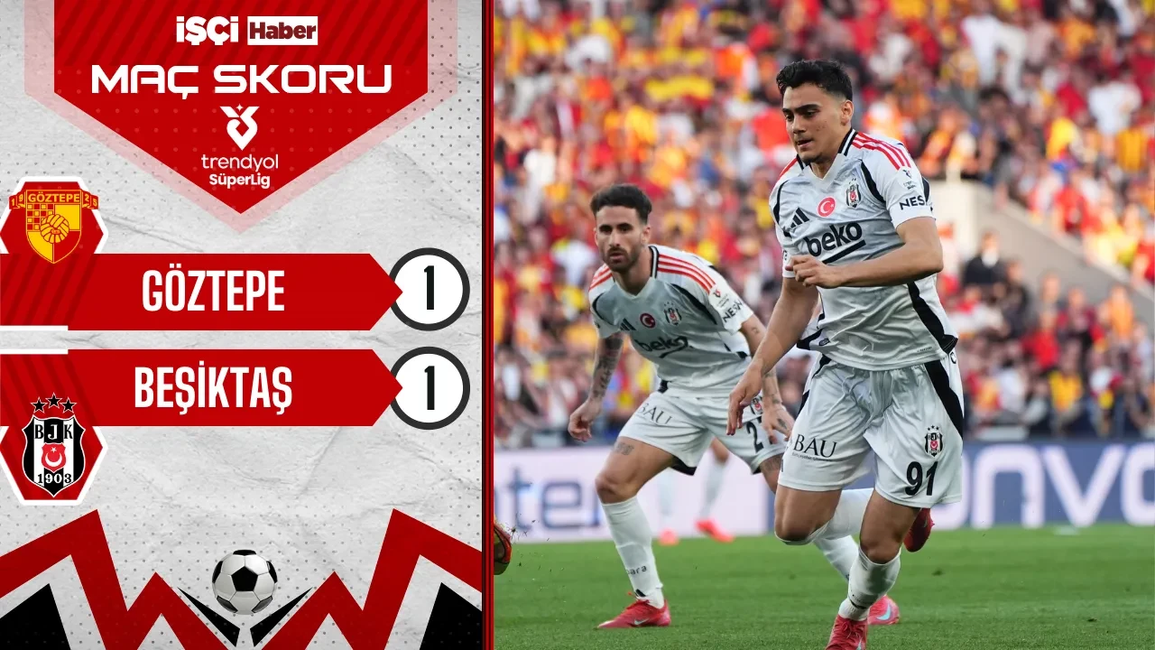 Göztepe ve Beşiktaş, 1-1 berabere kaldı!
