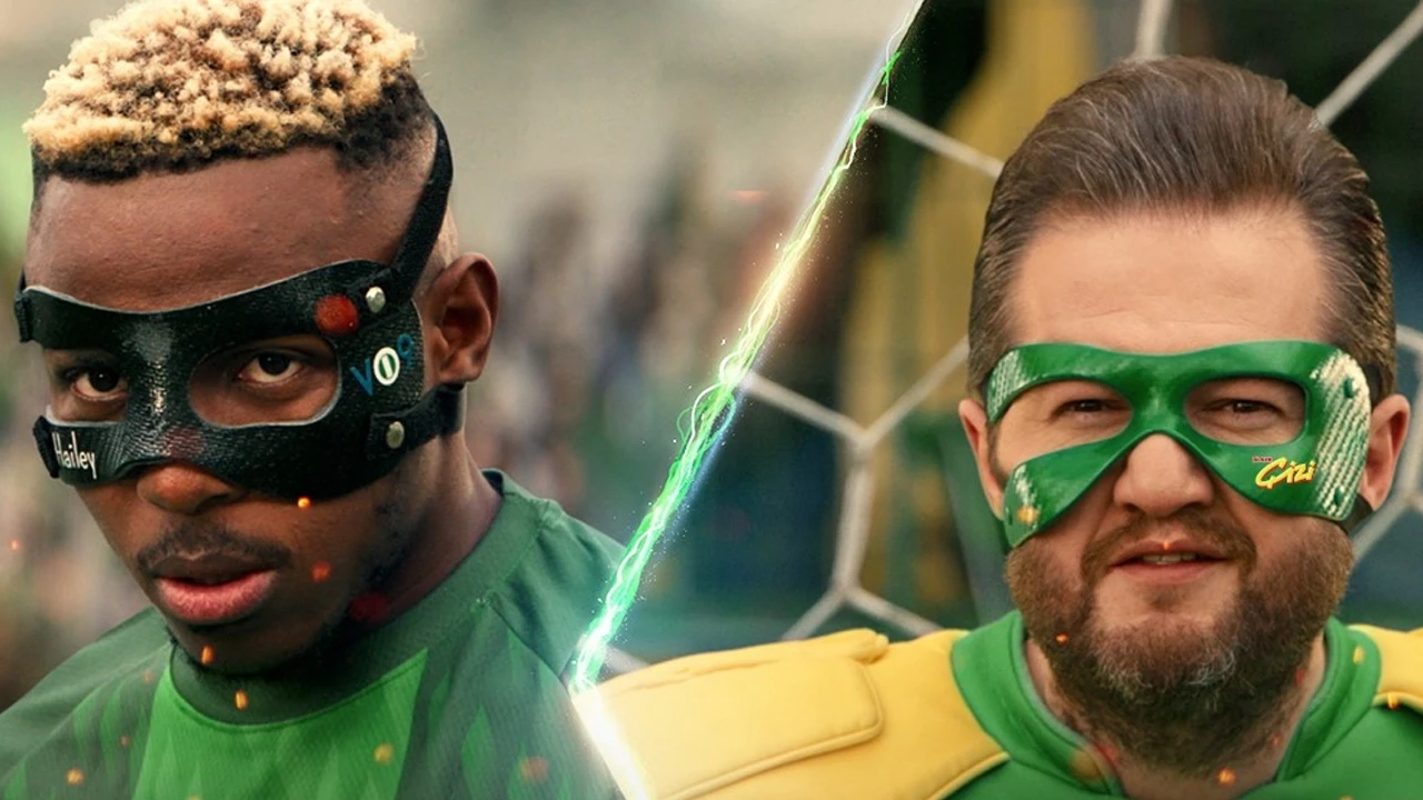 Galatasaray'ın yıldızı Osimhen reklam filminde oynadı! Çizimen ile bir arada!