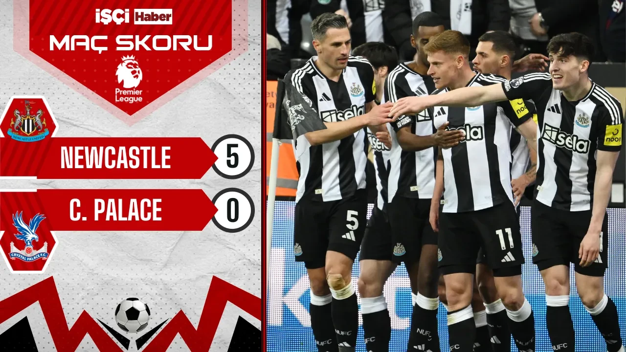 Newcastle United, Crystal Palace engelini 5 golle geçti