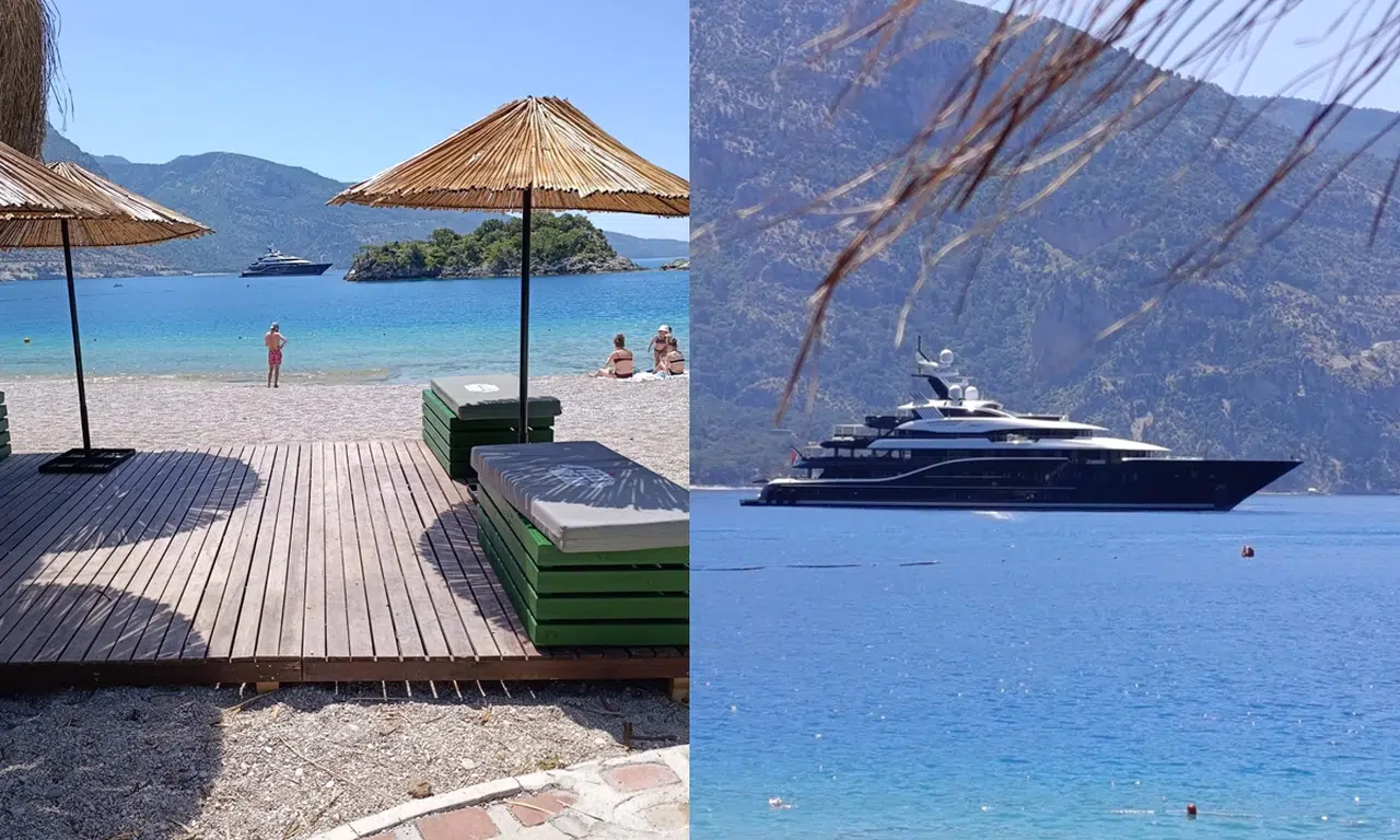 Ultra lüks yat 'Solandge' Fethiye'ye demir attı: İşte haftalık kira bedeli!