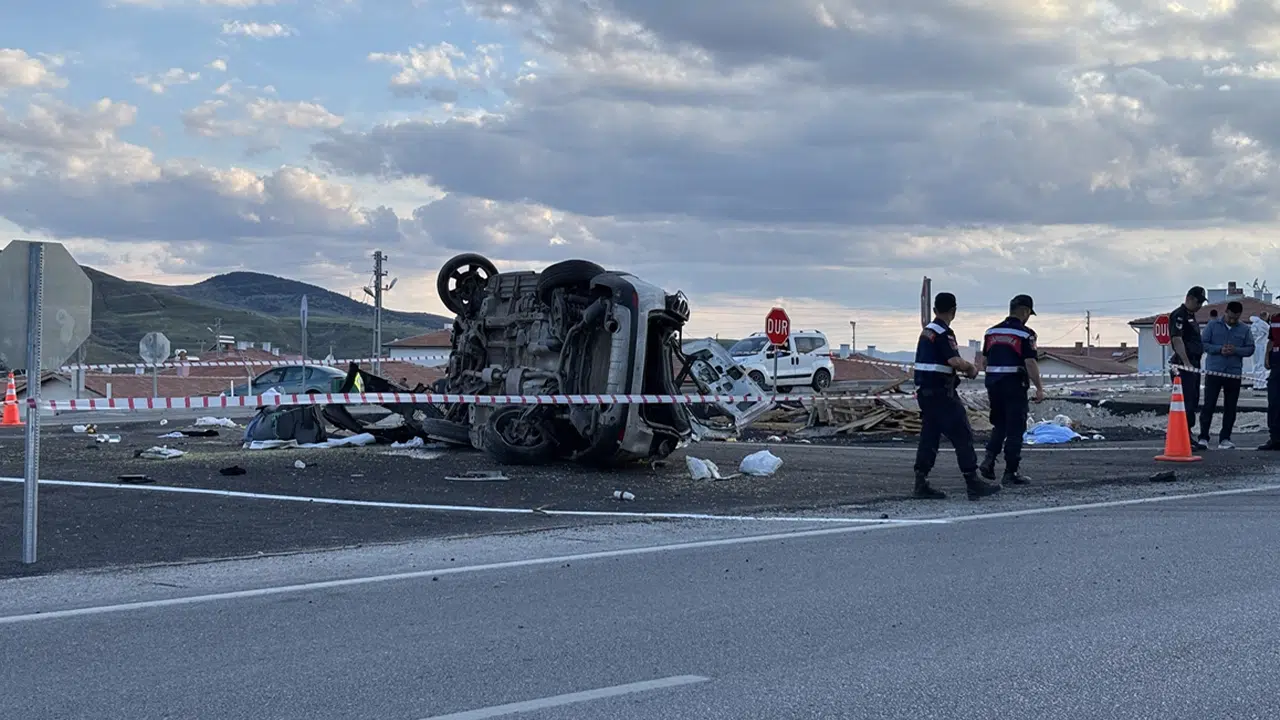 Çankırı’da otomobil takla attı: 1 ölü, 3 yaralı