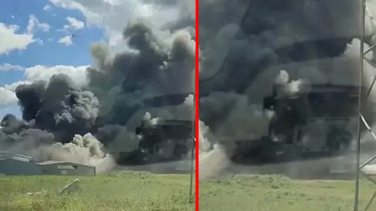 Gebze'de boya fabrikasında yangın çıktı!