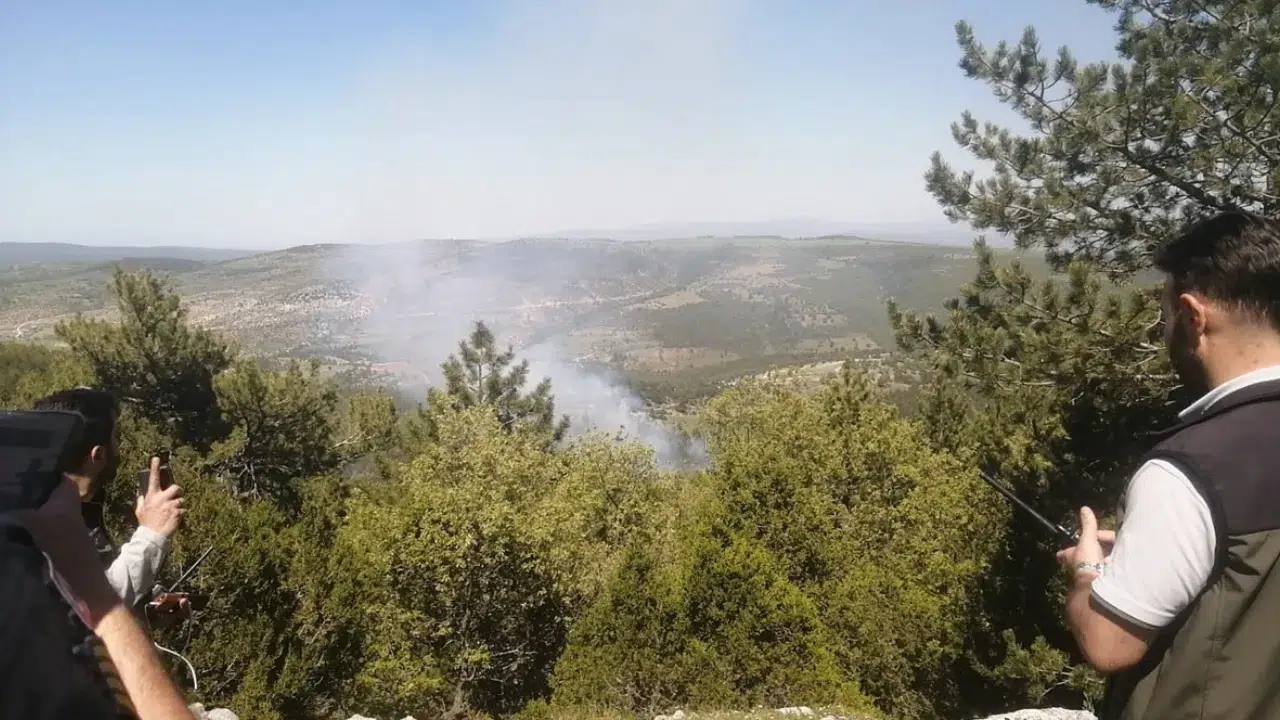 Kütahya'da orman yangını! Helikopterler devreye girdi