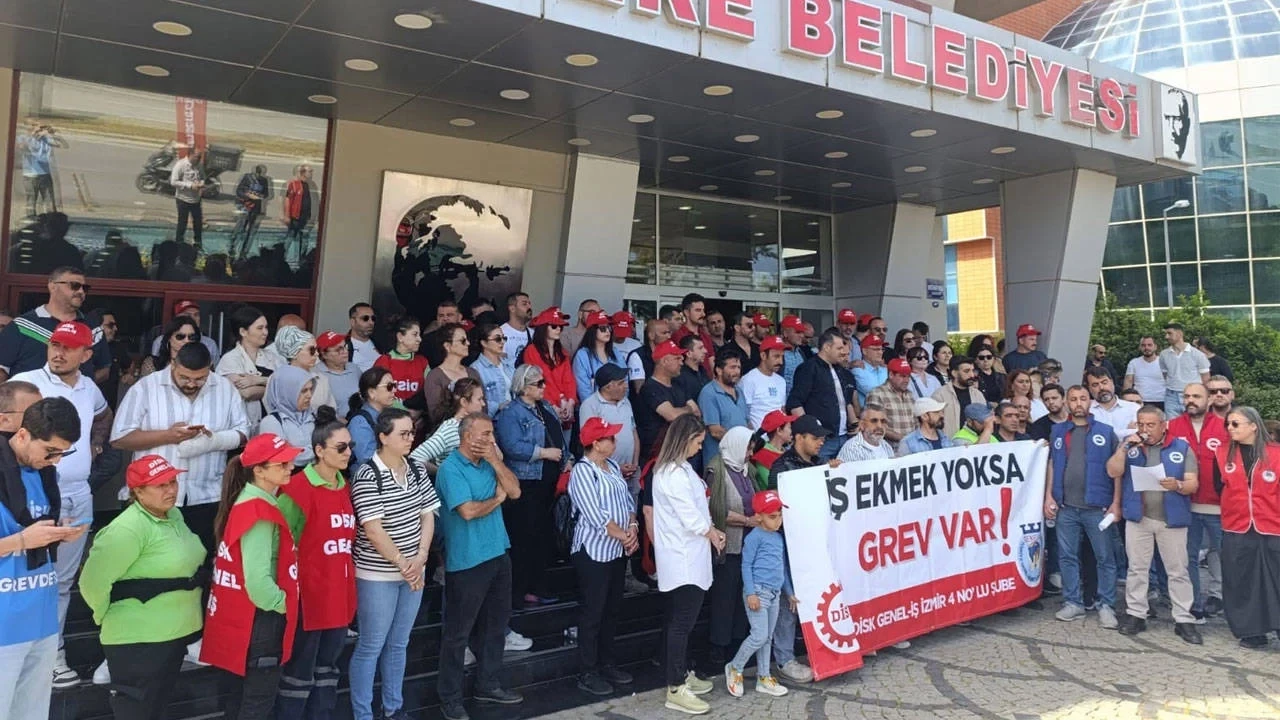 Narlıdere Belediyesi’nde grev başladı: 350 işçi iş bıraktı