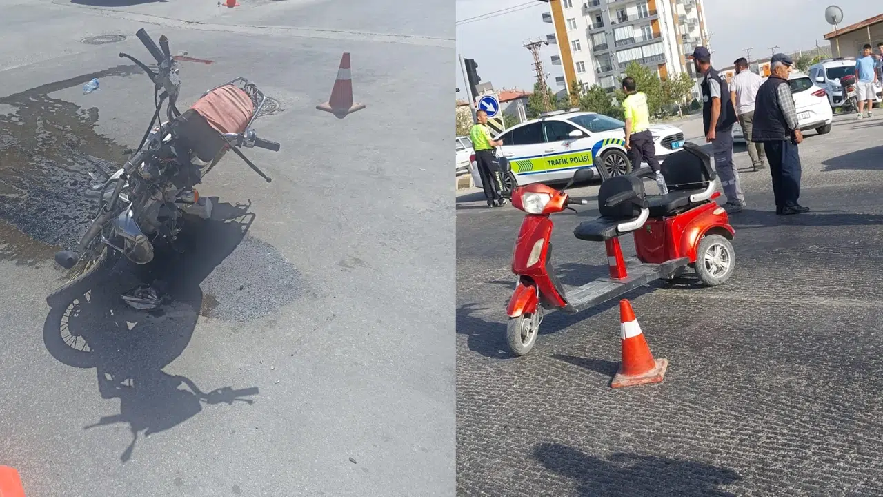 Konya'da peş peşe kaza! 2 yaralı