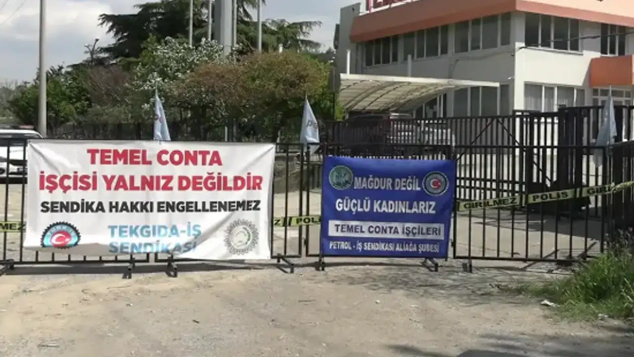 163 gündür grevde olan Temel Conta işçilerinden basın açıklaması