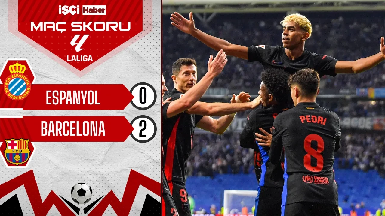 LaLiga'da şampiyon Barcelona: Derbide Espanyol'u 2-0 mağlup ederek mutlu sona ulaştı