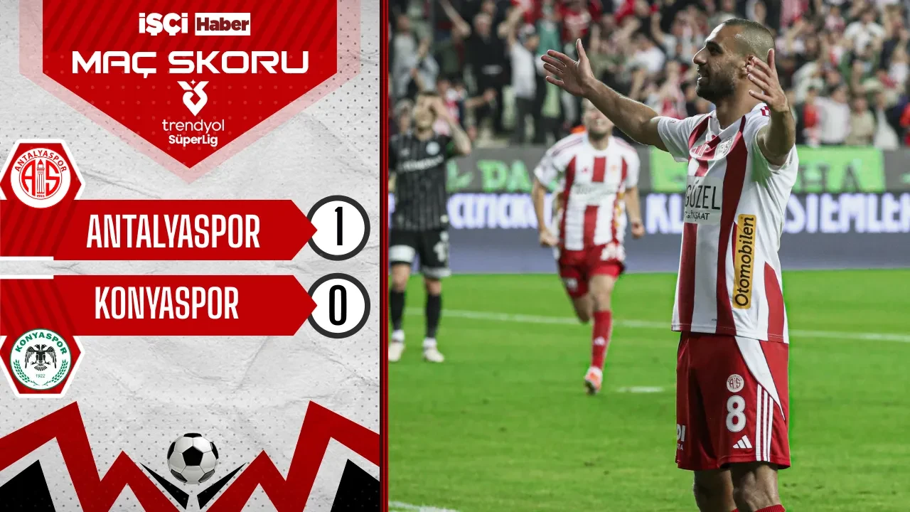 Antalyaspor, Konyaspor'u 1-0 mağlup etti! Süper Lig'de 34. hafta heyecanı başladı
