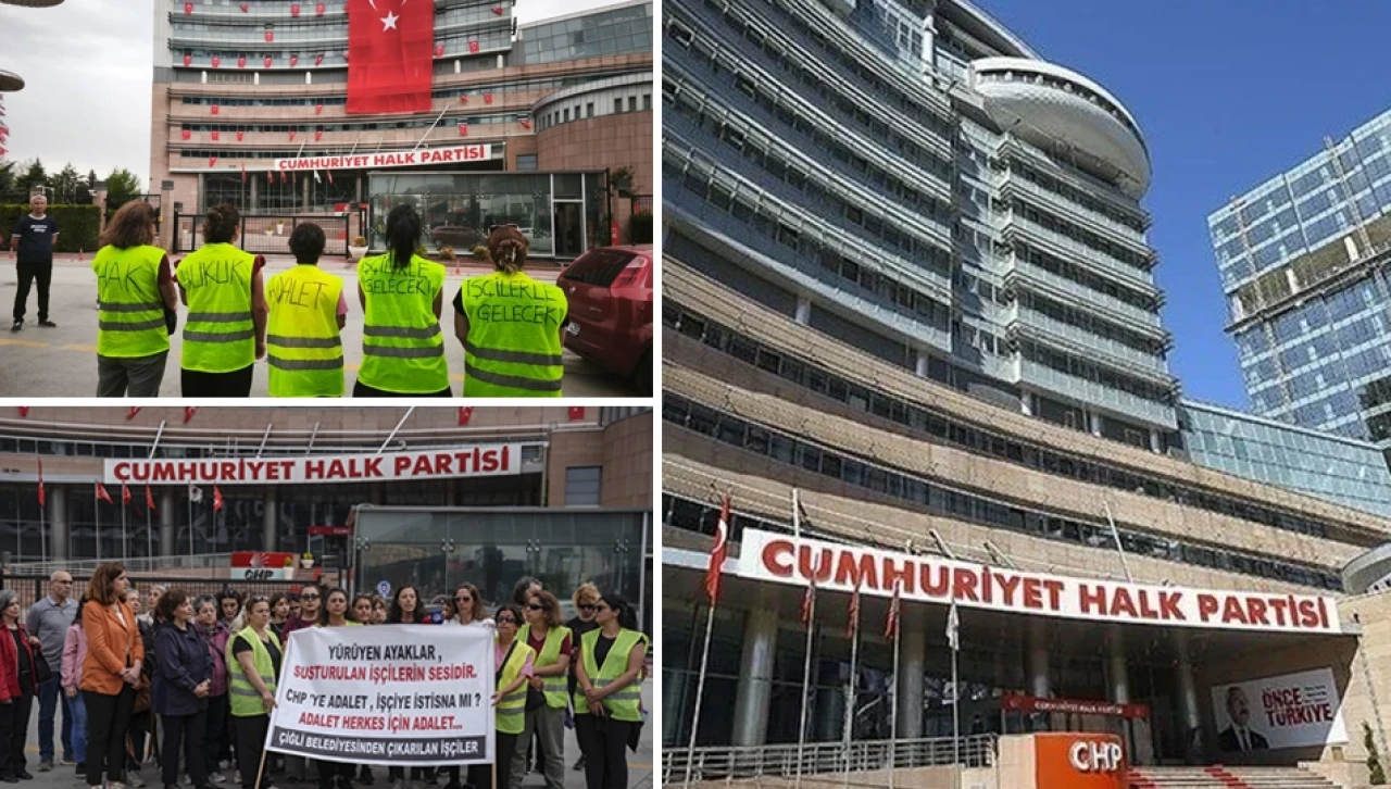 Çiğli'den Ankara'ya uzanan emek yürüyüşü: Kadın işçiler CHP Genel Merkezi'nde