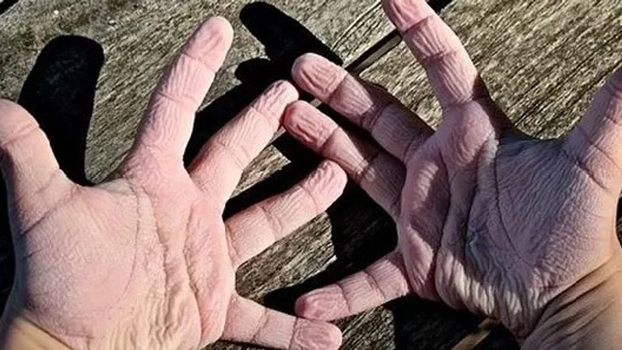Suya girince parmaklar neden buruşuyor? Bilim insanları şaşırtıcı nedeni açıkladı!