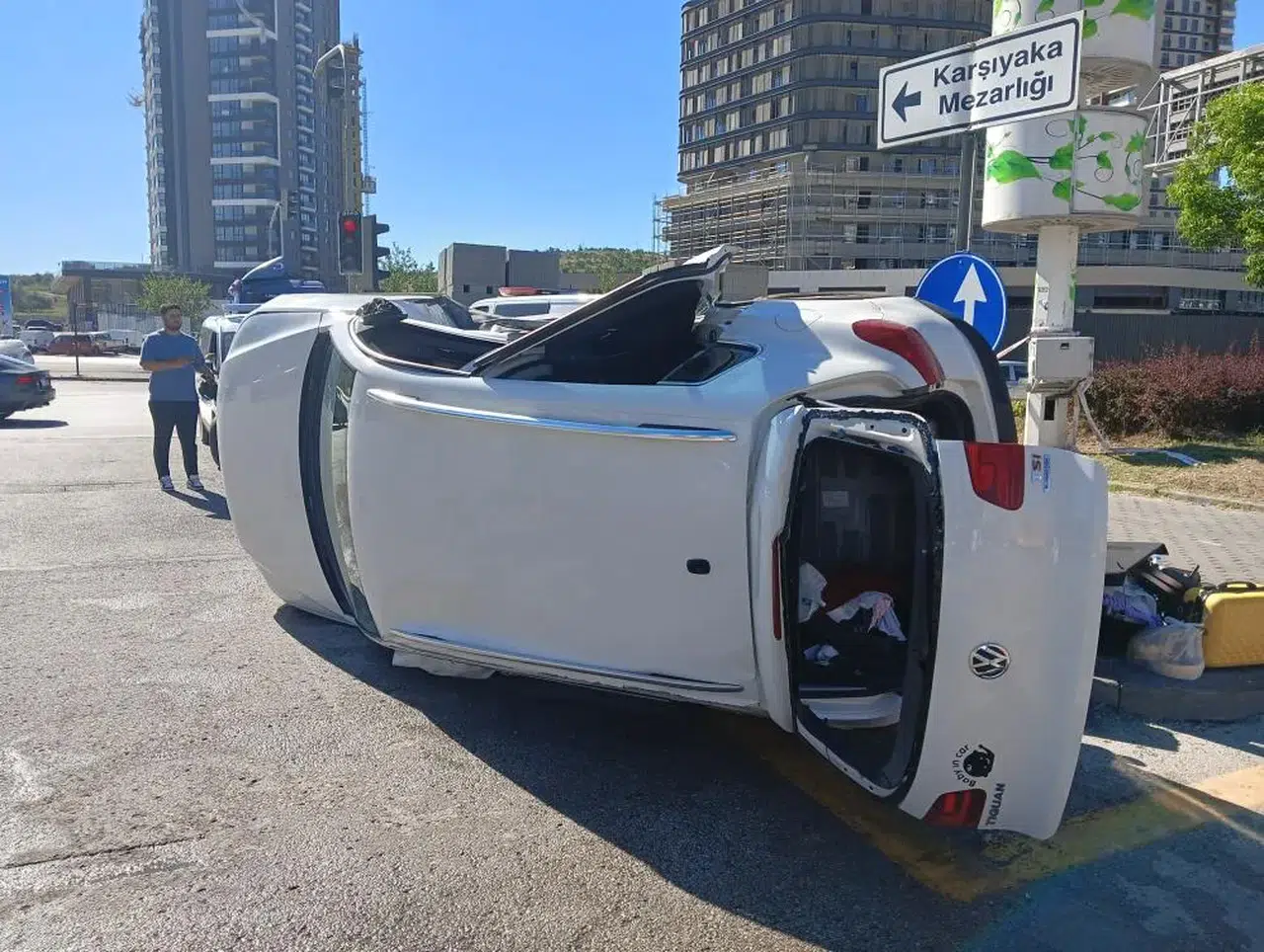 Keçiören'de feci kaza: 2'si bebek 6 kişi yaralandı!