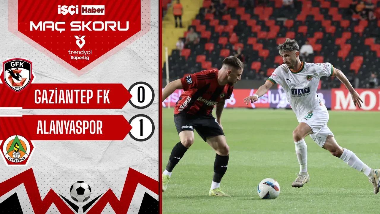 Alanyaspor, Gaziantep FK deplasmanında 3 puandan fazlasını aldı