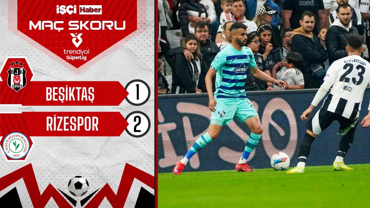 Beşiktaş, Rizespor karşısında uzatma anlarında yıkıldı! Üçüncülük yarışında ağır bir yara aldı