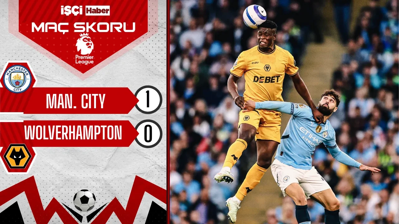 Manchester City, Wolverhampton'u 1-0 mağlup etti! Pereira'nın bileğini Guardiola büktü