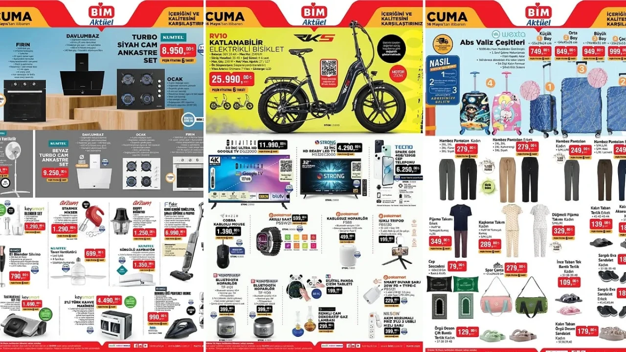 BİM 13-16 Mayıs aktüel ürünleri || Vantilatörden elektrikli bisiklete kadar onlarca üründe büyük fırsat!
