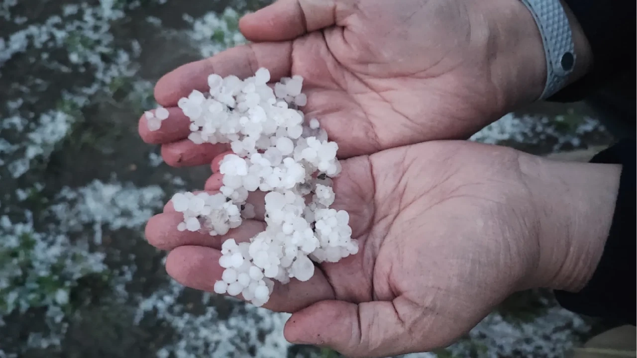 Yozgat’ta dolu sürprizi: Tarım alanları bembeyaz oldu