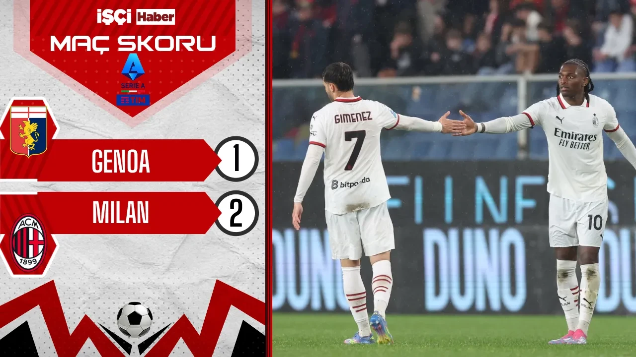 Milan, Genoa deplasmanında 2-1 kazandı