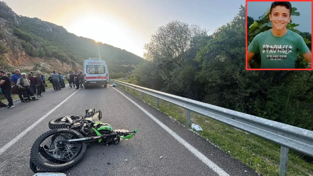 Isparta'da motosiklet devrildi: Yola savrulan lise öğrencisi öldü!