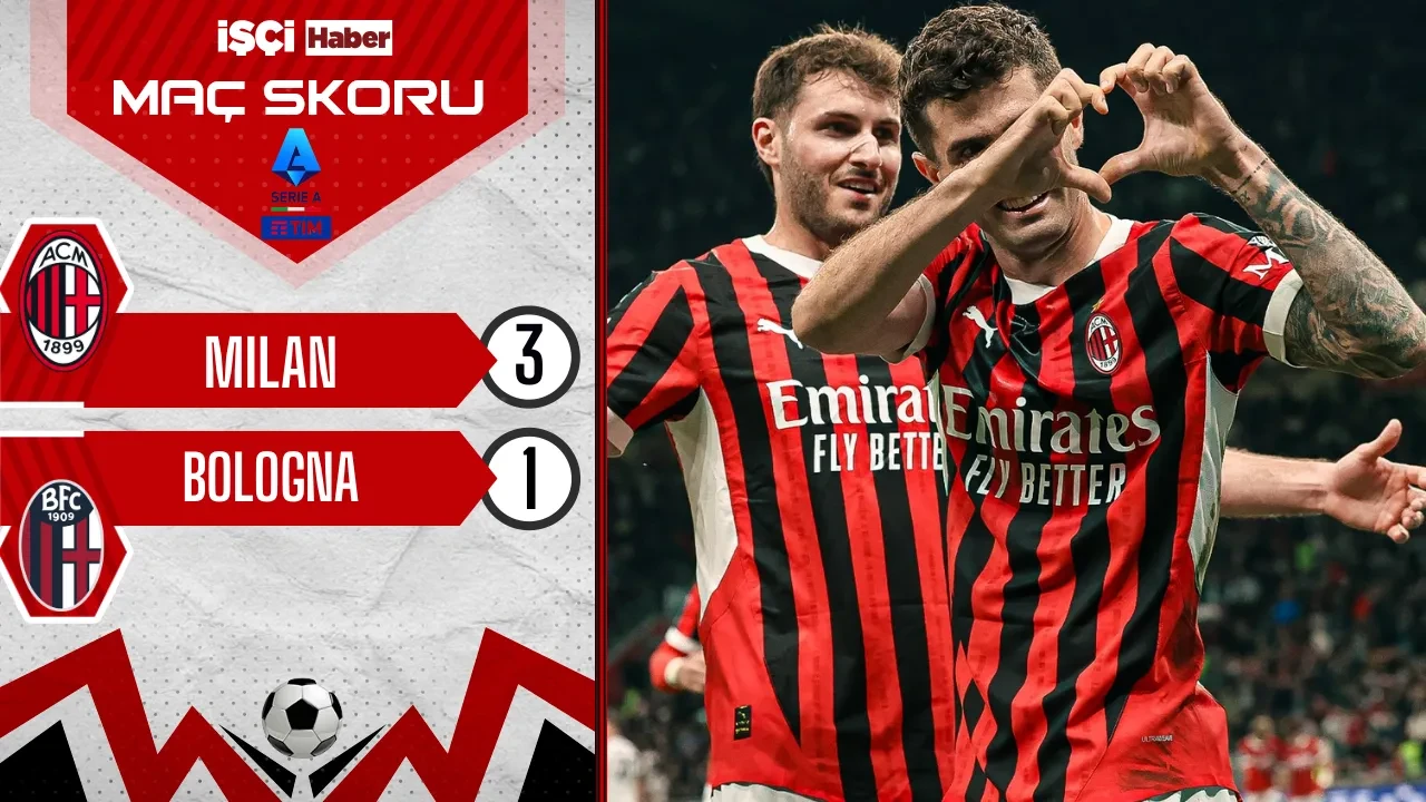 Milan, Bologna karşısında 3 puanı 3 golle aldı