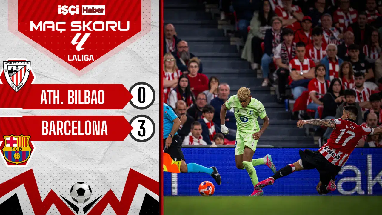 Şampiyon Barcelona, sezonu galibiyetle tamamladı: Athletic Bilbao deplasmanında 3 golle kazandı