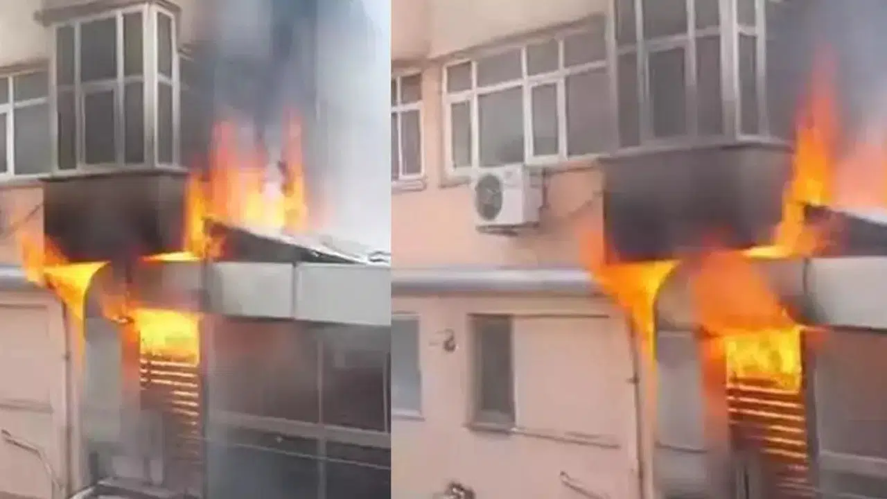 Mecidiyeköy'de kafe yangını: Alevler tüm binayı sardı