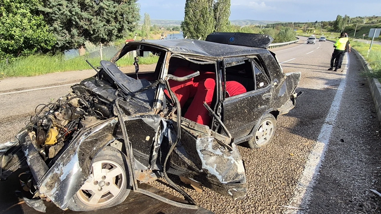 Kırıkkale'de otomobil takla attı: 1 ölü, 2 yaralı