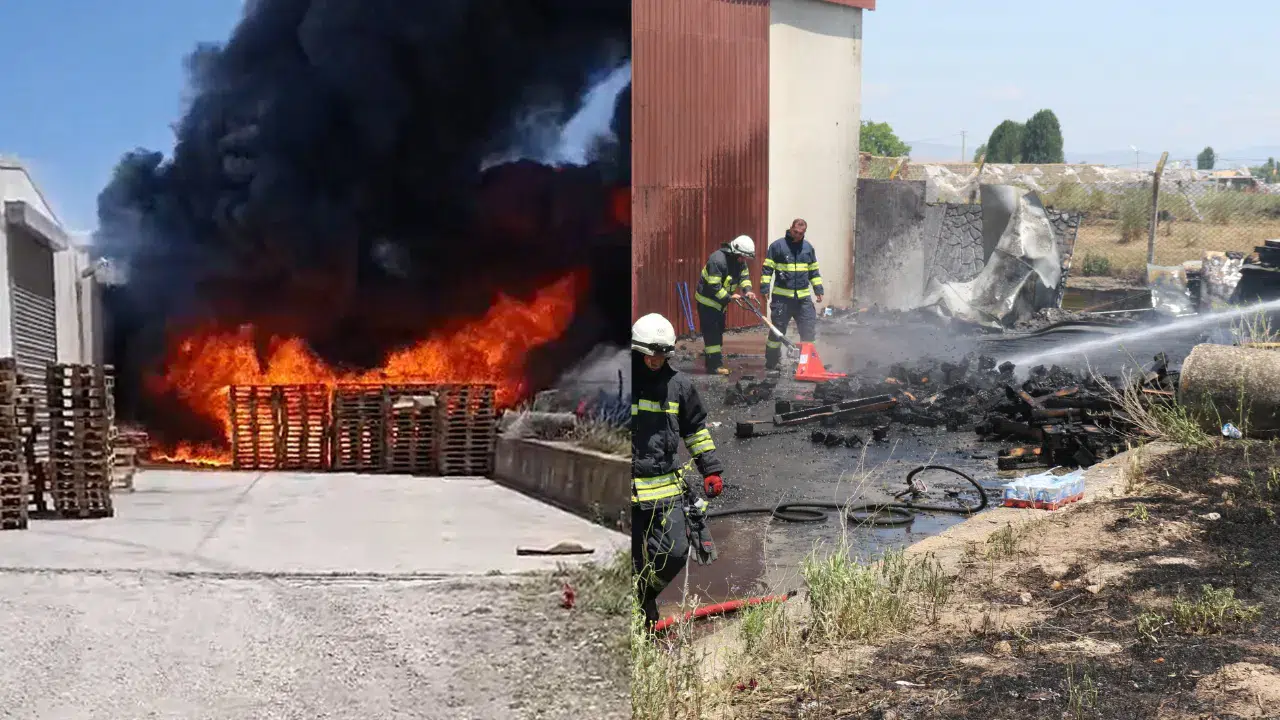 Eskişehir'de süt fabrikasında yangın! 1 işçi yaralandı