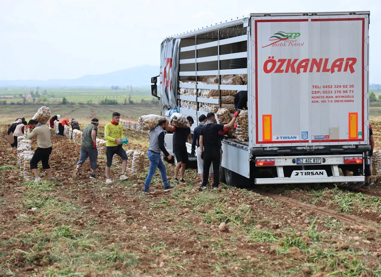 Bu işçilerin aylık kazancı 100 bin TL! Bir günde 250-300 ton yüklüyorlar