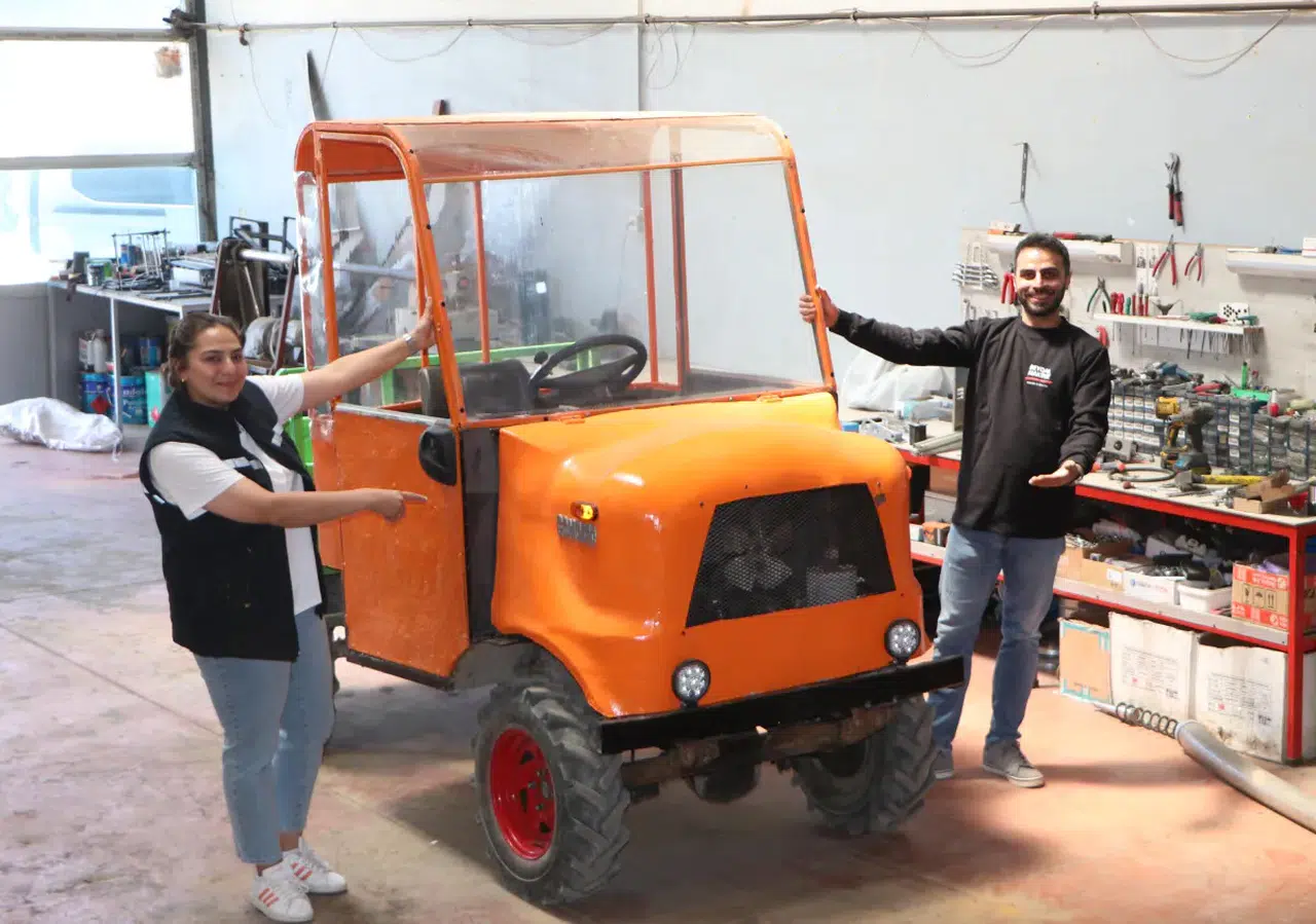 Ağrı Dağı’na tırmanacak araç hurda parçalarla üretildi! Erzurumlu mühendis çiftin inovatif başarısı