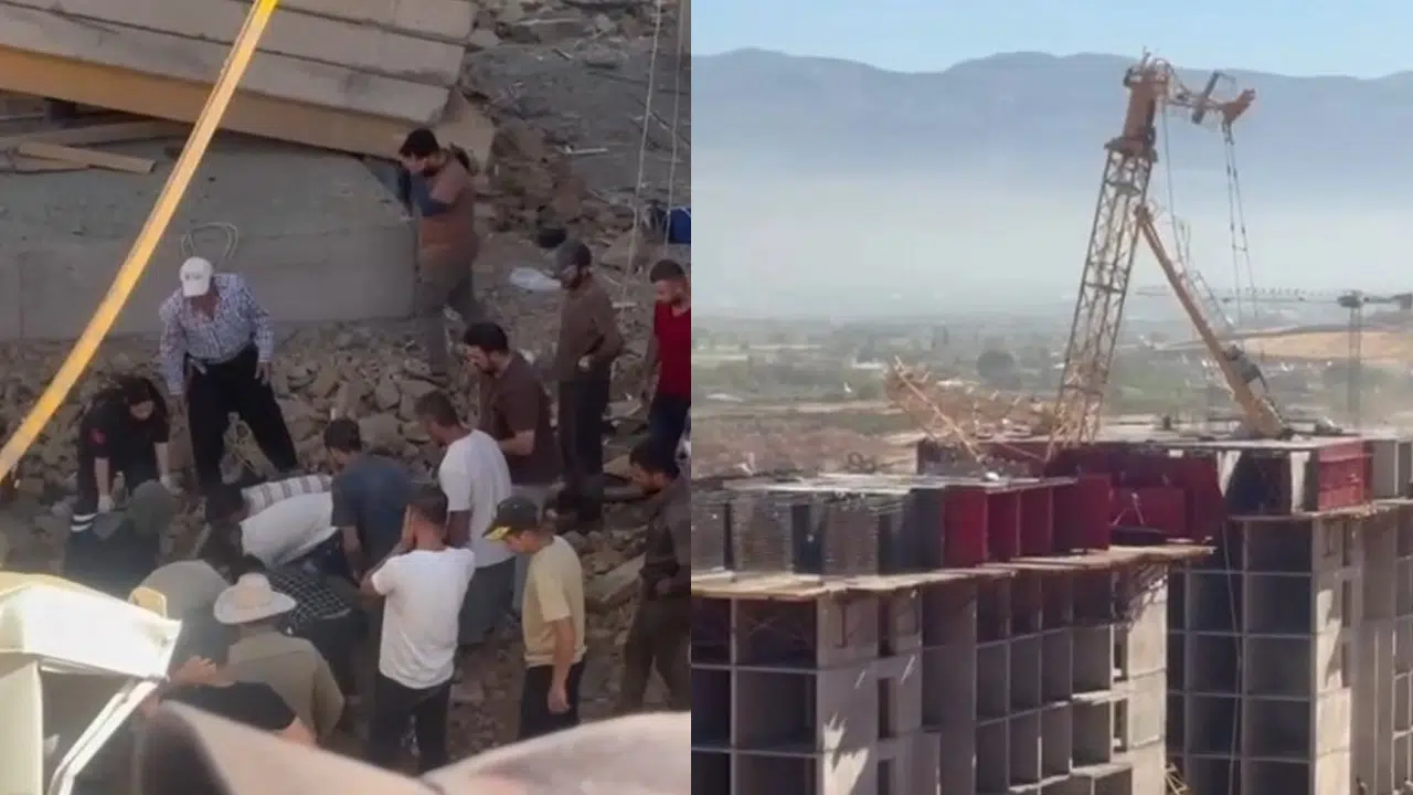 Kahramanmaraş'ta kule vinci devrildi: Metrelerce yüksekten düşen işçi öldü