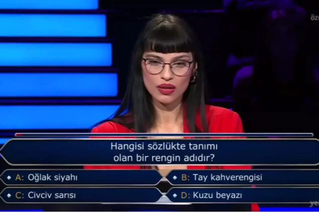 Hangisi sözlükte tanımı olan bir rengin adıdır? İşte cevabı