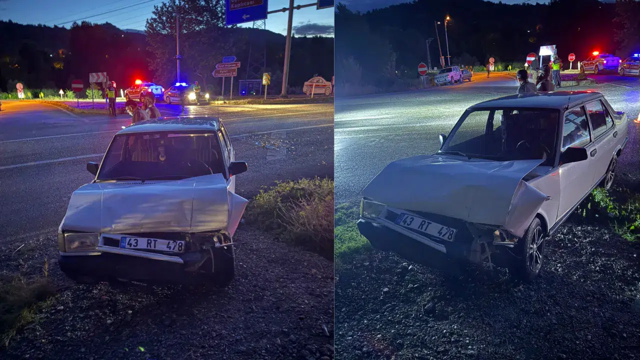 Bursa'da korkunç kaza: İki otomobil çarpıştı! 2 yaralı