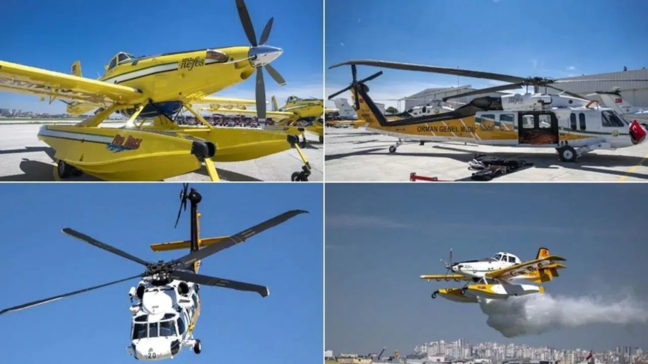 Türkiye'nin yangın filosu belli oldu: Kaç uçak, kaç helikopter görevde?