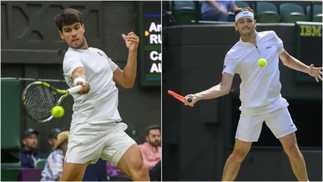 Wimbledon'da Carlos Alcaraz ve Taylor Fritz, yarı finale kaldı
