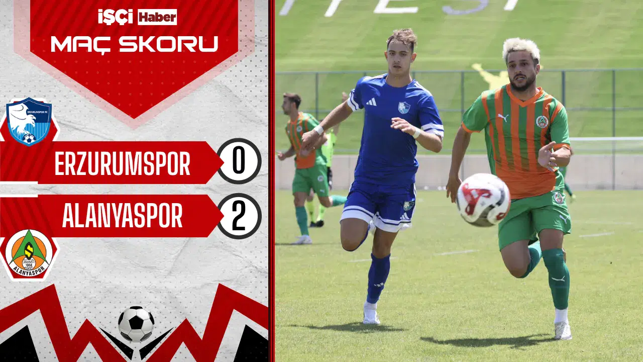 Alanyaspor, hazırlık maçında Erzurumspor'u 2-0 mağlup etti