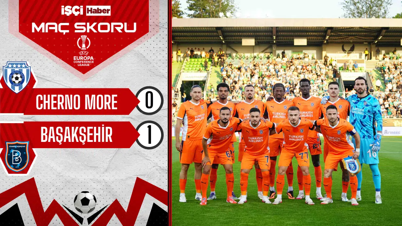Başakşehir, Cherno More deplasmanında tek golle kazandı! Avantajı kaptı