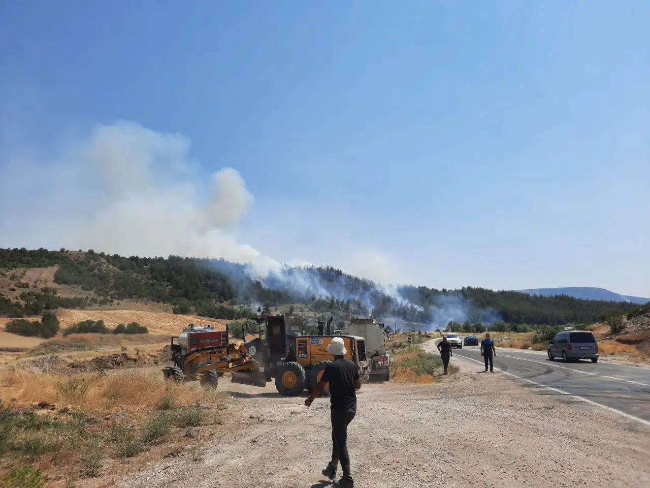 Bilecik Gölpazarı'nda orman yangını! Ekipler müdahale ediyor